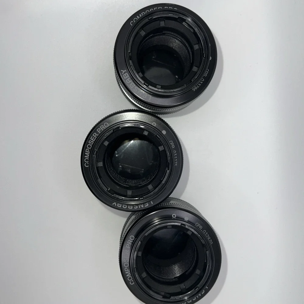 Lensbaby Swap Optic Set Sweet80 Sweet35 Soft‎ Focus2 Compsser Pro2 6 Piece Set
